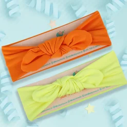 Bow Knot Headbands Set of 2 - Yellow, Orange