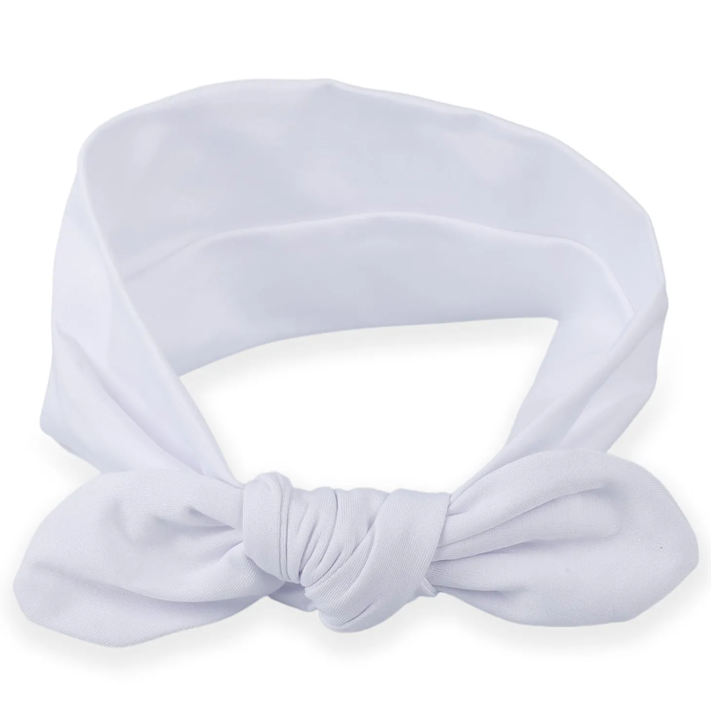 Bow Knot Headbands Set of 2 - White, Black