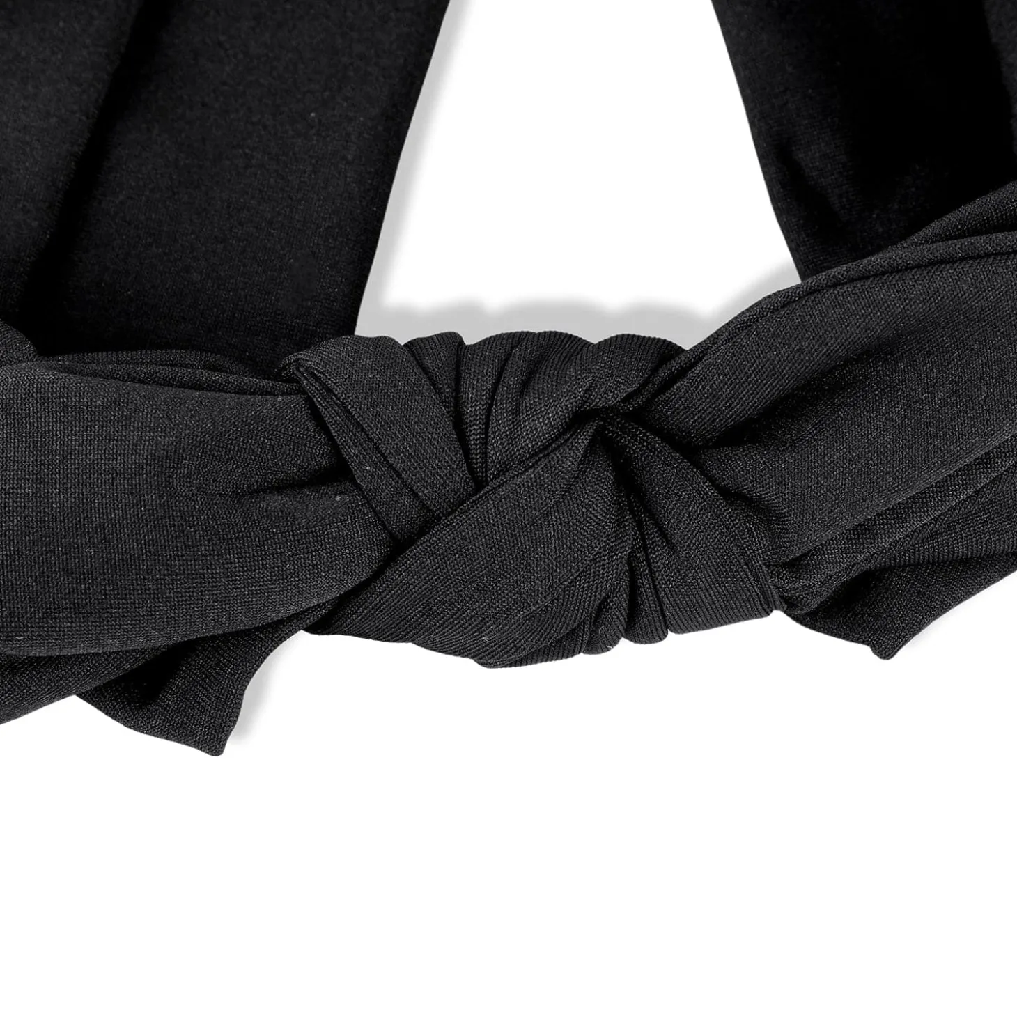 Bow Knot Headbands Set of 2 - White, Black