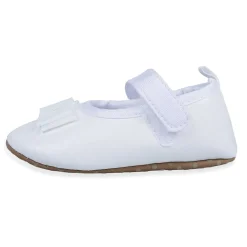 Bow Premium Girls Anti-Slip Ballerina Shoes - White