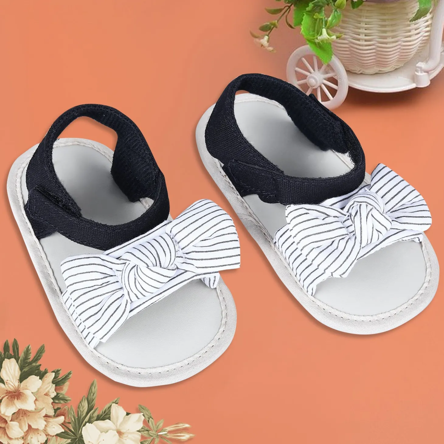 Bowknot Girls Premium Anti-Slip Sandals - White