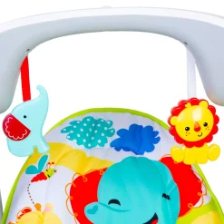 Bright Stars Foldable Musical Comfortable Swing Jungle Print Green