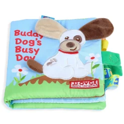 Buddy Dog Educational Learning 3D Cloth Book With Rustle Paper - Multicolour