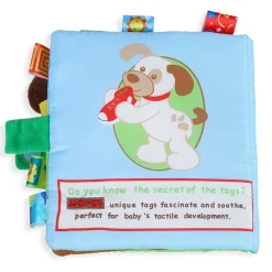 Buddy Dog Educational Learning 3D Cloth Book With Rustle Paper - Multicolour