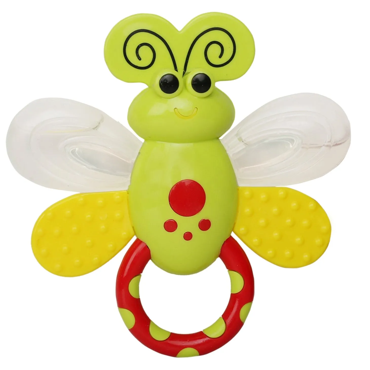 Butterfly Green Rattle Toy