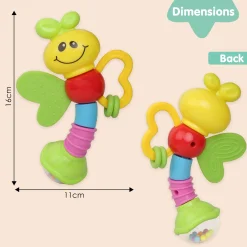 Butterfly Multicolour Rattle Toy