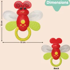 Butterfly Red Rattle Toy