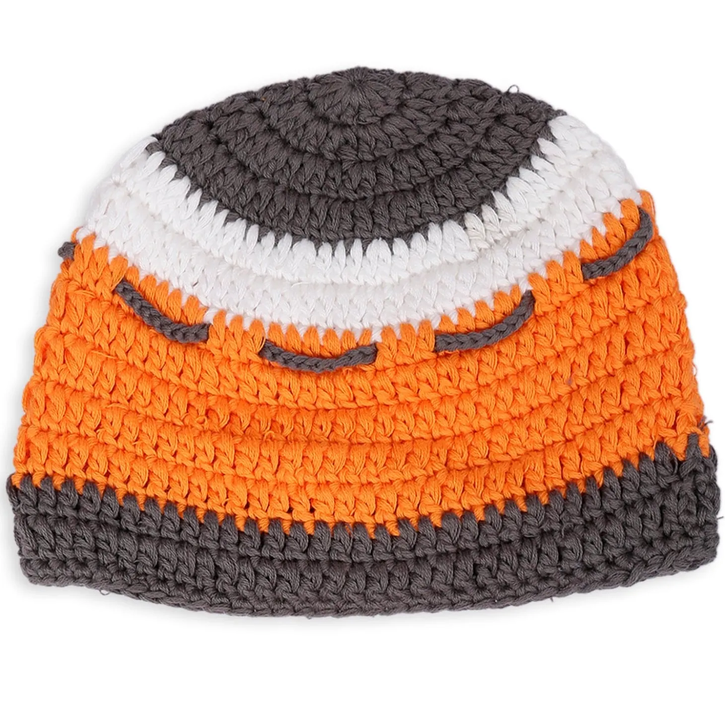 Cap And Booties Gift Set Soft Knitted Orange