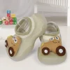 Car Rattle Anti-Skid Slip-On Rubber Sole Shoes - Green