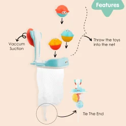 Catch The Fish Multicolour Set Of 3 Bath Toy