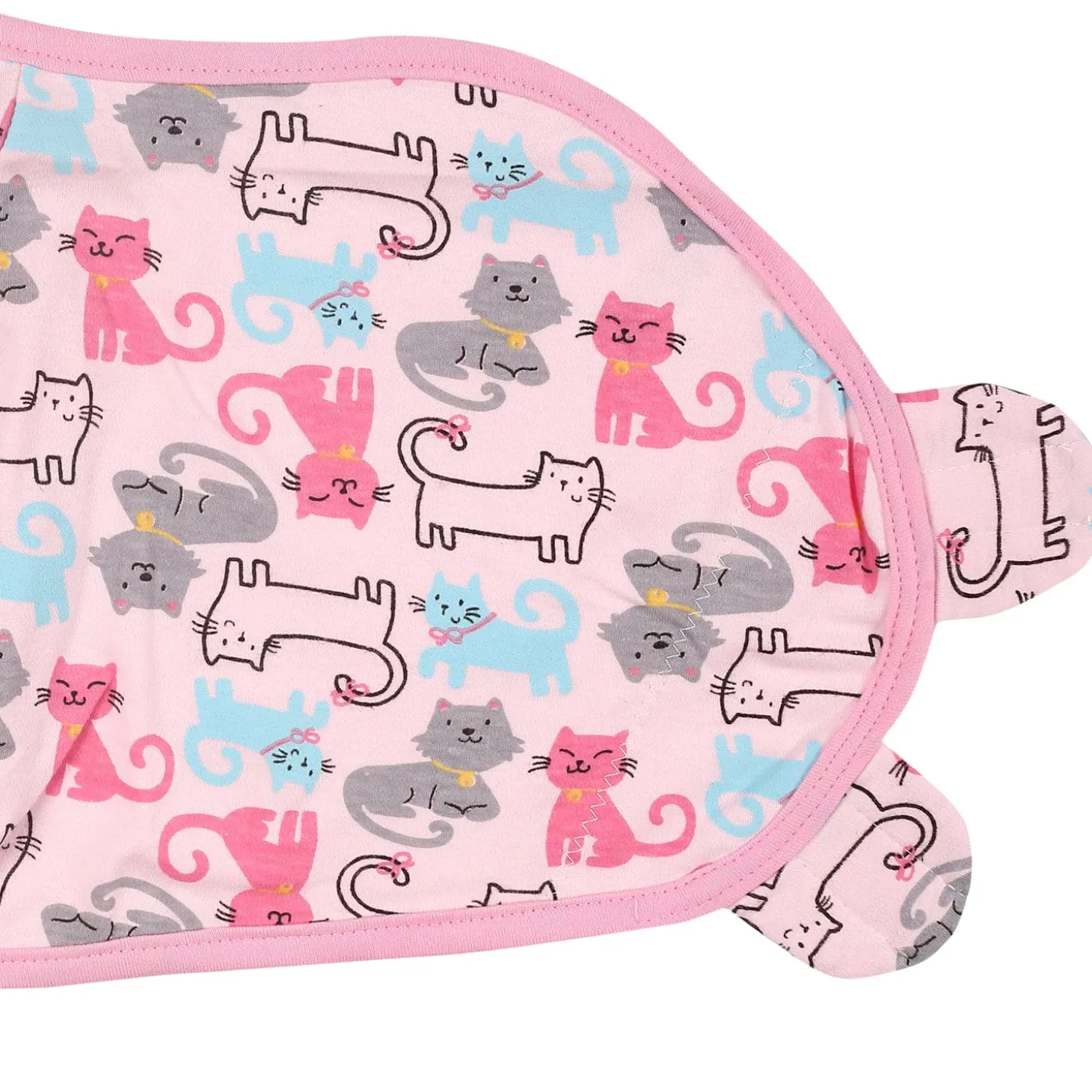 Cats And Dogs Pink Ready Swaddle