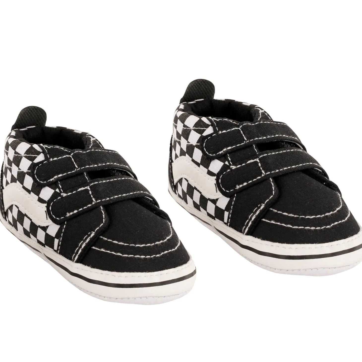 Chequered Black Casual Booties