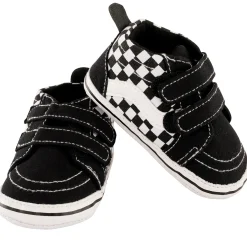 Chequered Black Casual Booties