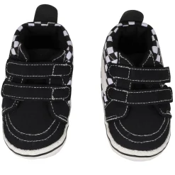 Chequered Black Casual Booties