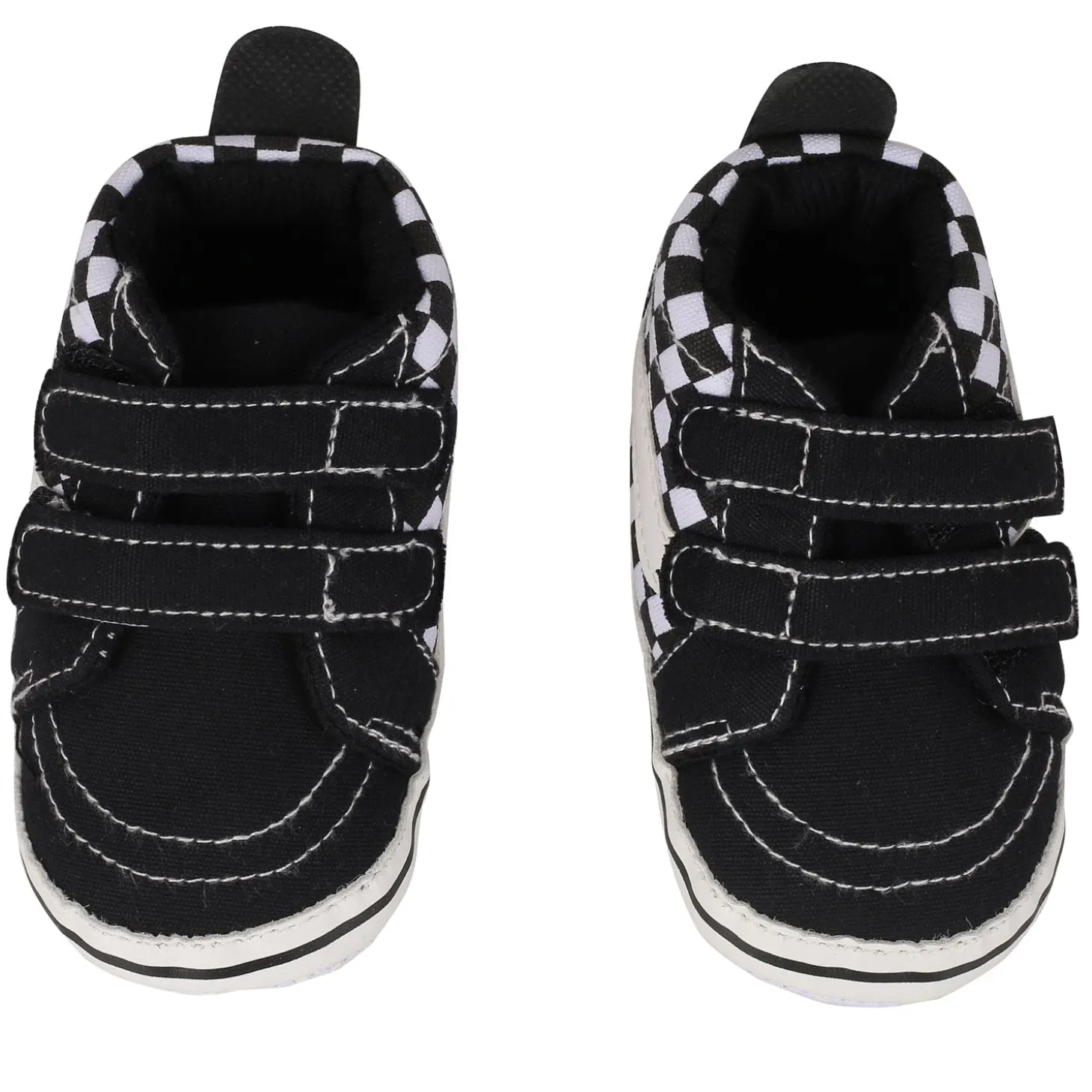 Chequered Black Casual Booties