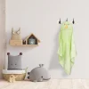 Chick Green Applique Hooded Towel & Wash Cloth Set