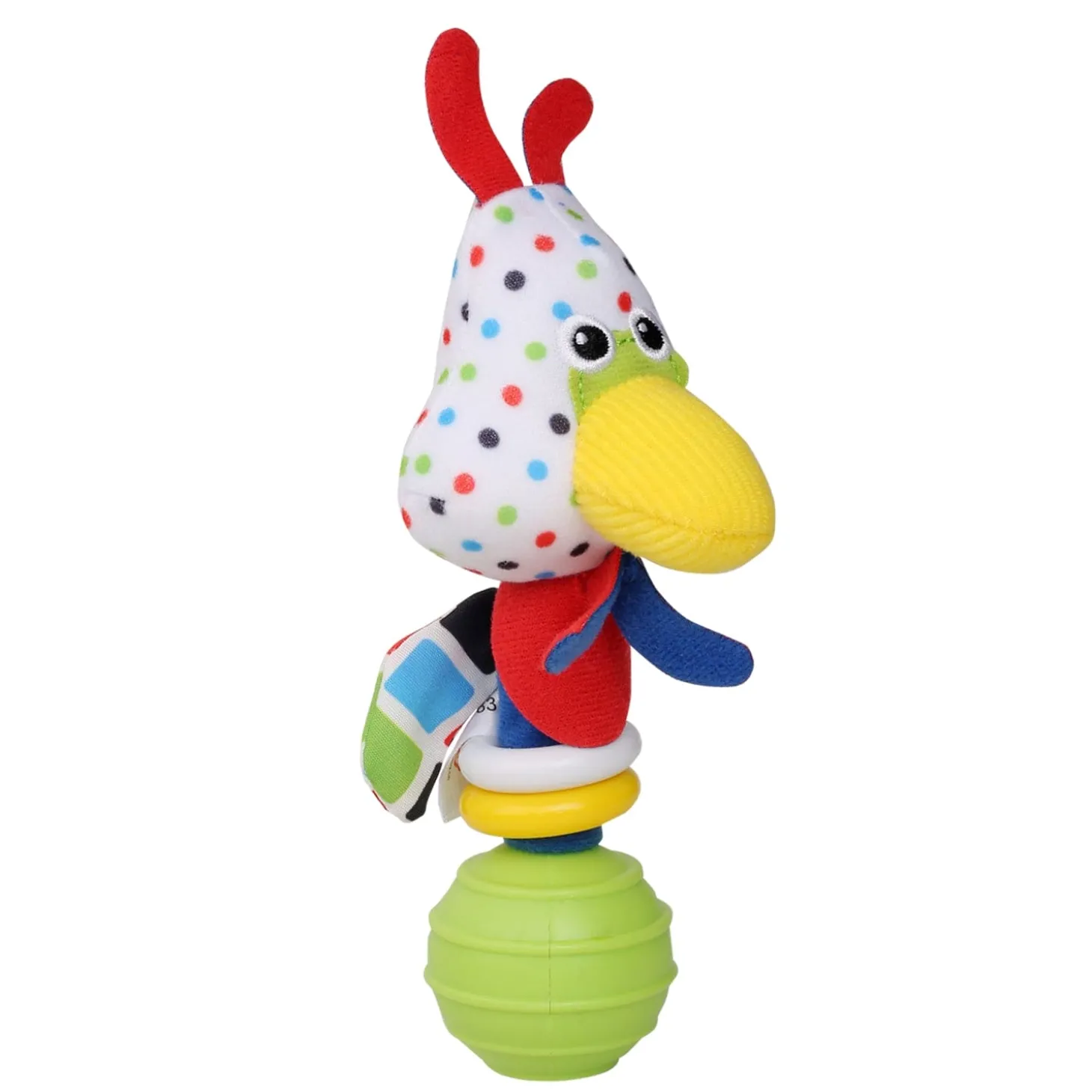 Chicken White Handheld Rattle