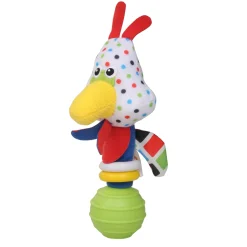 Chicken White Handheld Rattle