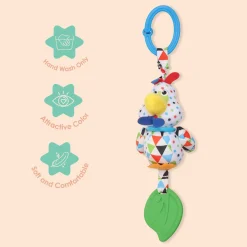 Chicken White Hanging Toy With Vibrations With Teether
