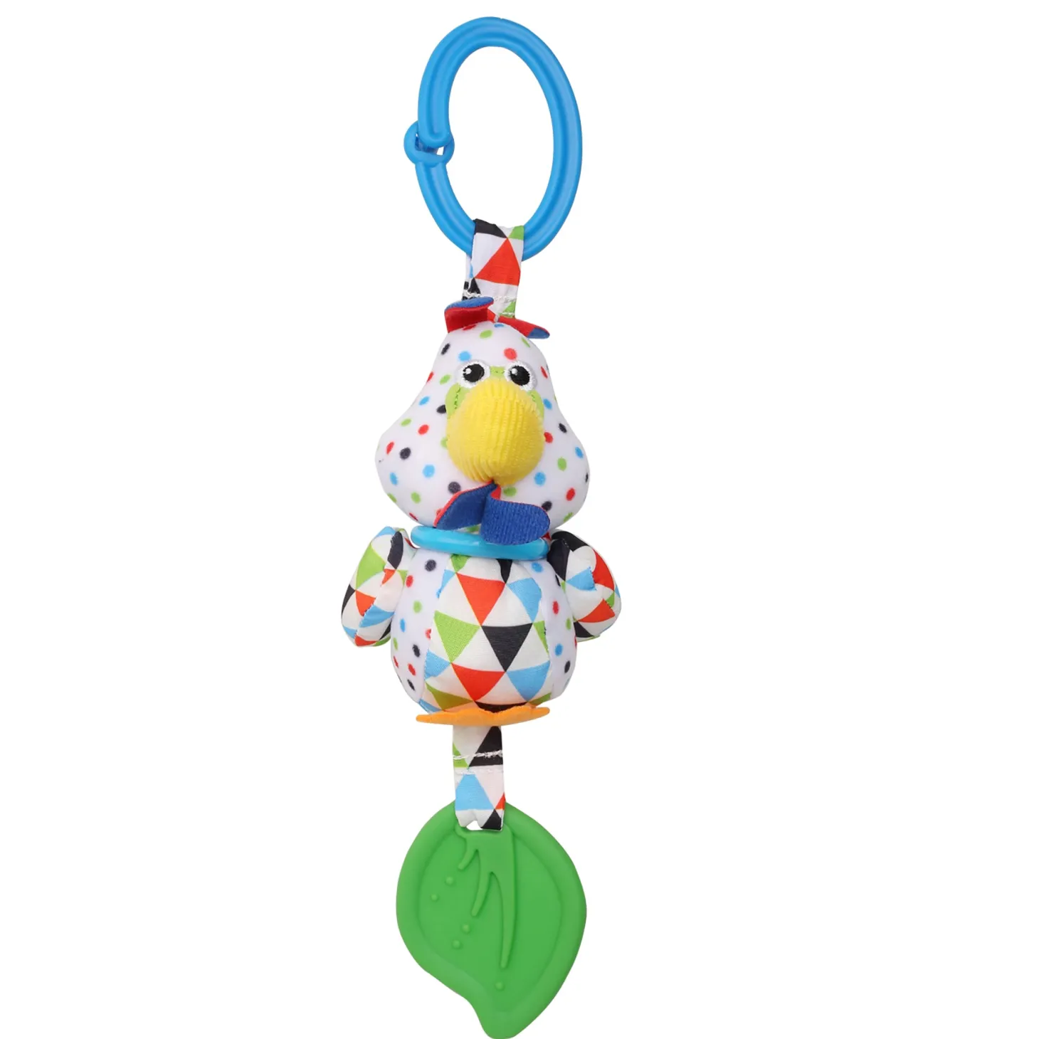 Chicken White Hanging Toy With Vibrations With Teether
