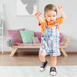 Classic Black Baby Sneakers
