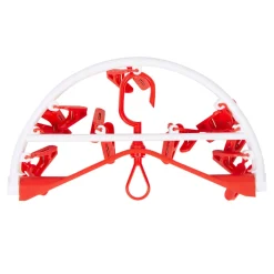 Clothes Hanger Round Foldable 18 Clips Red