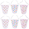 Colorful Printed White 6 Pk Langot