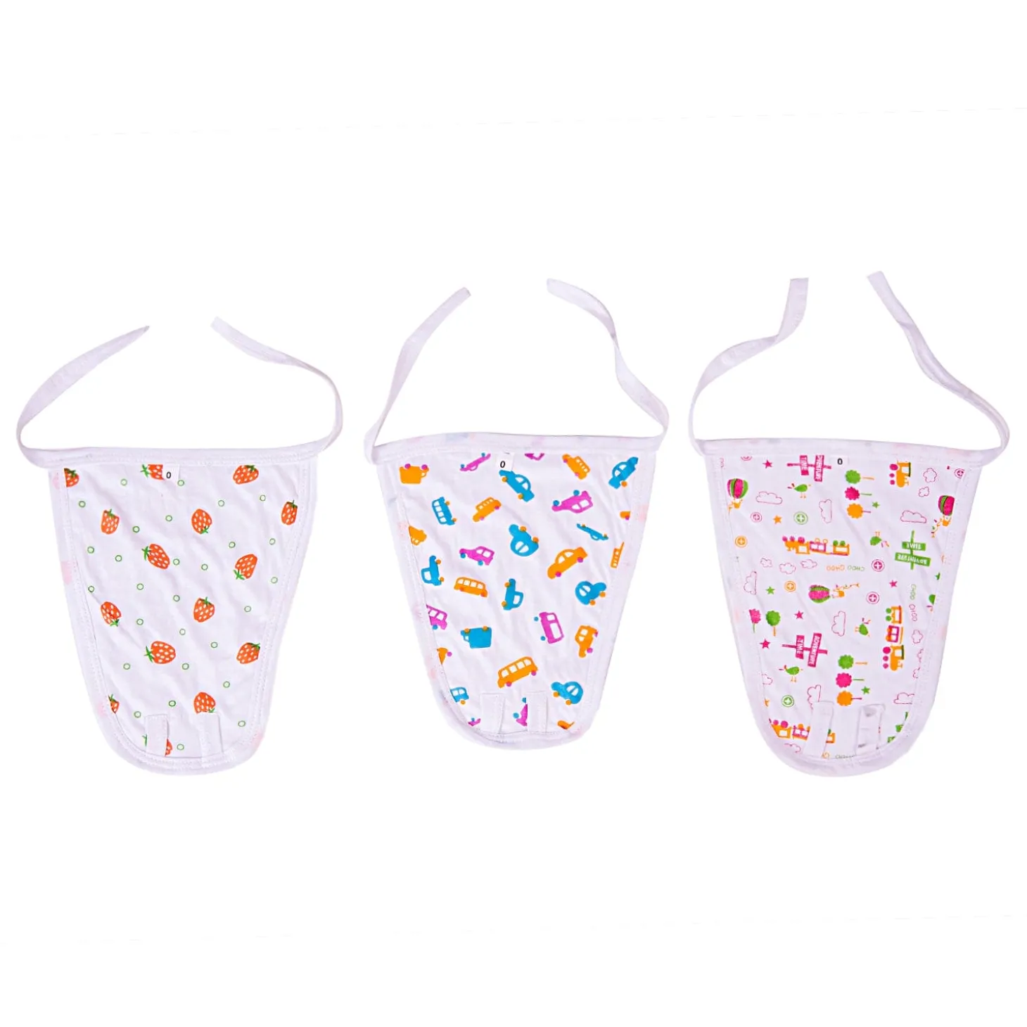 Colorful Printed White 6 Pk Langot