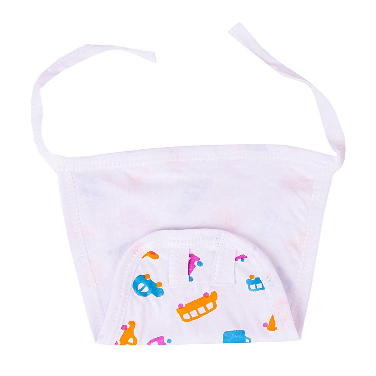 Colorful Printed White 6 Pk Langot