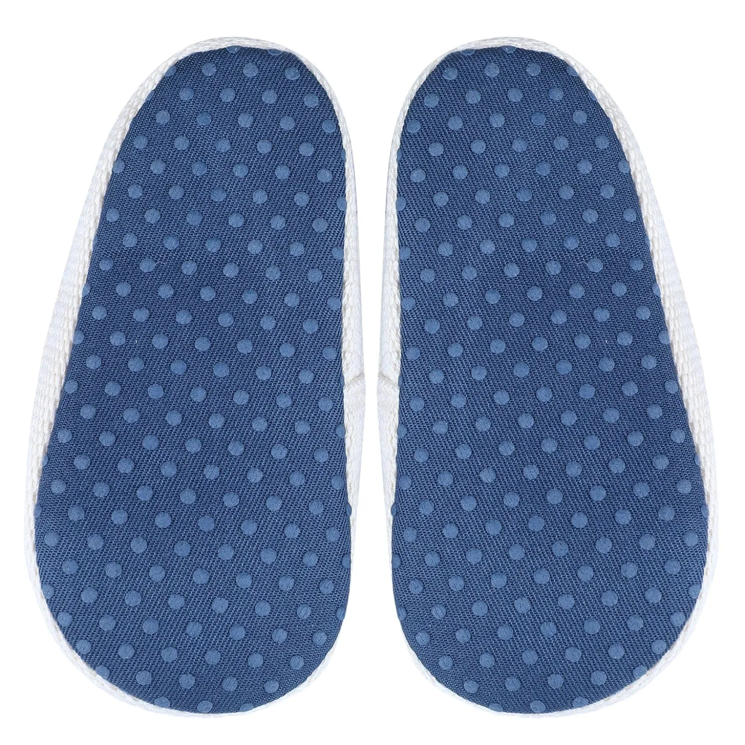 Colour Blocked Stylish Boat Slip-On Booties - Blue