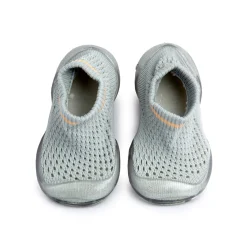 Comfy Knitted Grey Slip-On Shoes