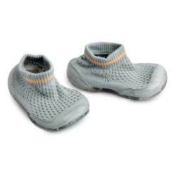 Comfy Knitted Grey Slip-On Shoes