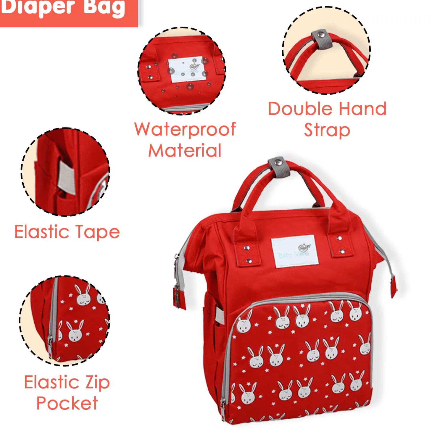 Complete Hospital Bag for Mum & Baby 19 Pcs Unisex Multicolour
