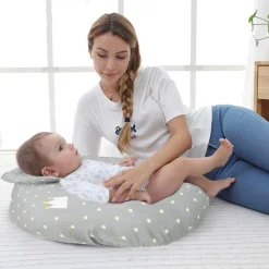 Crown Grey Feeding Pillow