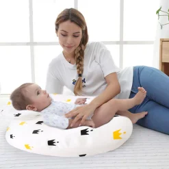 Crown White Feeding Pillow
