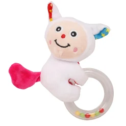Cuddle Cat White Rattle
