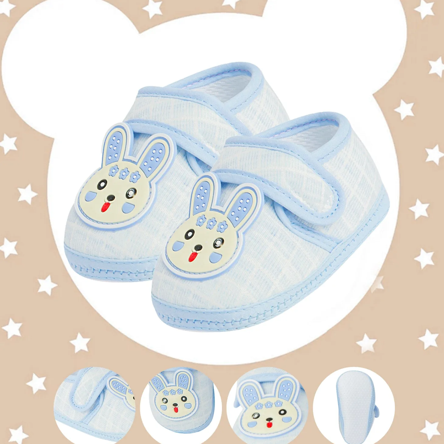 Cute Bunny Blue Booties