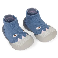 Cute Eye Anti-Skid Slip-On Rubber Sole Shoes - Blue