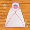 Cute Pink Hooded Towel
