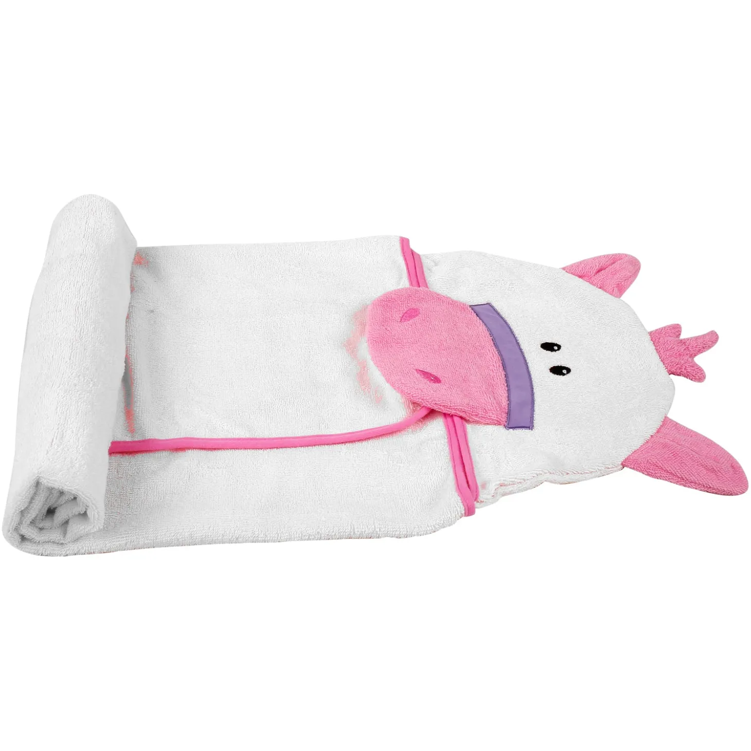 Cute Pink Hooded Towel