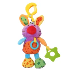 Cute Purple Hanging Pulling Toy With Teether