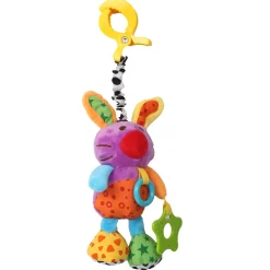Cute Purple Hanging Pulling Toy With Teether