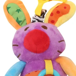 Cute Purple Hanging Pulling Toy With Teether