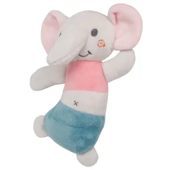 Dancing Elephant White Handheld Rattle Toy
