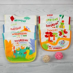 Days Of The Week Multicolour 7 Pk Bibs