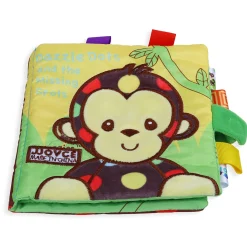 Dazzle Dots Educational Learning 3D Cloth Book With Rustle Paper - Multicolour