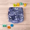 Denim Print Blue Adjustable & Washable Diaper