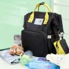 Diaper Bag Maternity Backpack Solid Black
