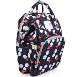 Diaper Bag Maternity Backpack Flamingo Black