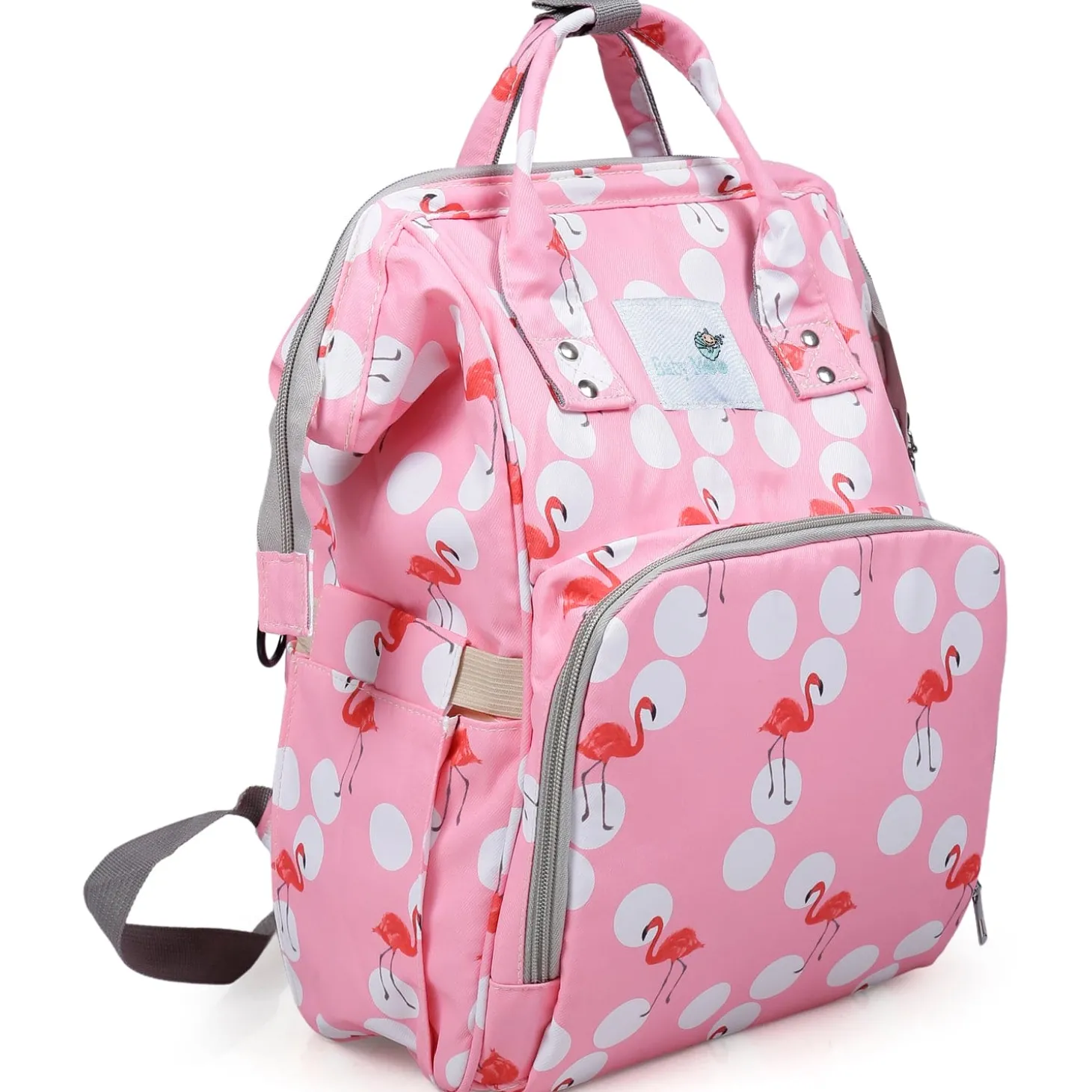 Diaper Bag Maternity Backpack Flamingo Pink